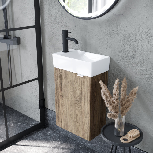 Тумба под раковину Sancos Mini MN35ECHL 35,5х20,5х50 настенная - фото 4
